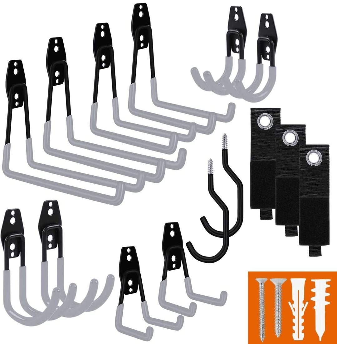 Smartology Garage Hooks With Bike Hook & Extension Cord Organizer, 15 – Smartology